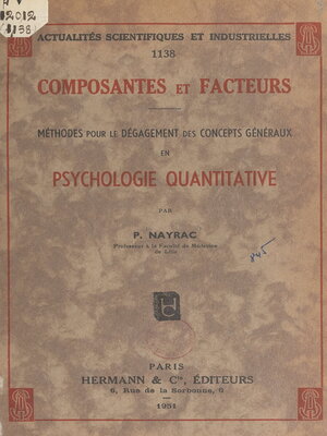 cover image of Composantes et facteurs